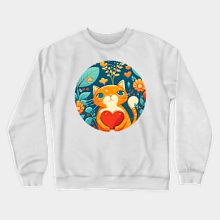 You're The Cat Meow Of My Heart - Love Cats Crewneck Sweatshirt